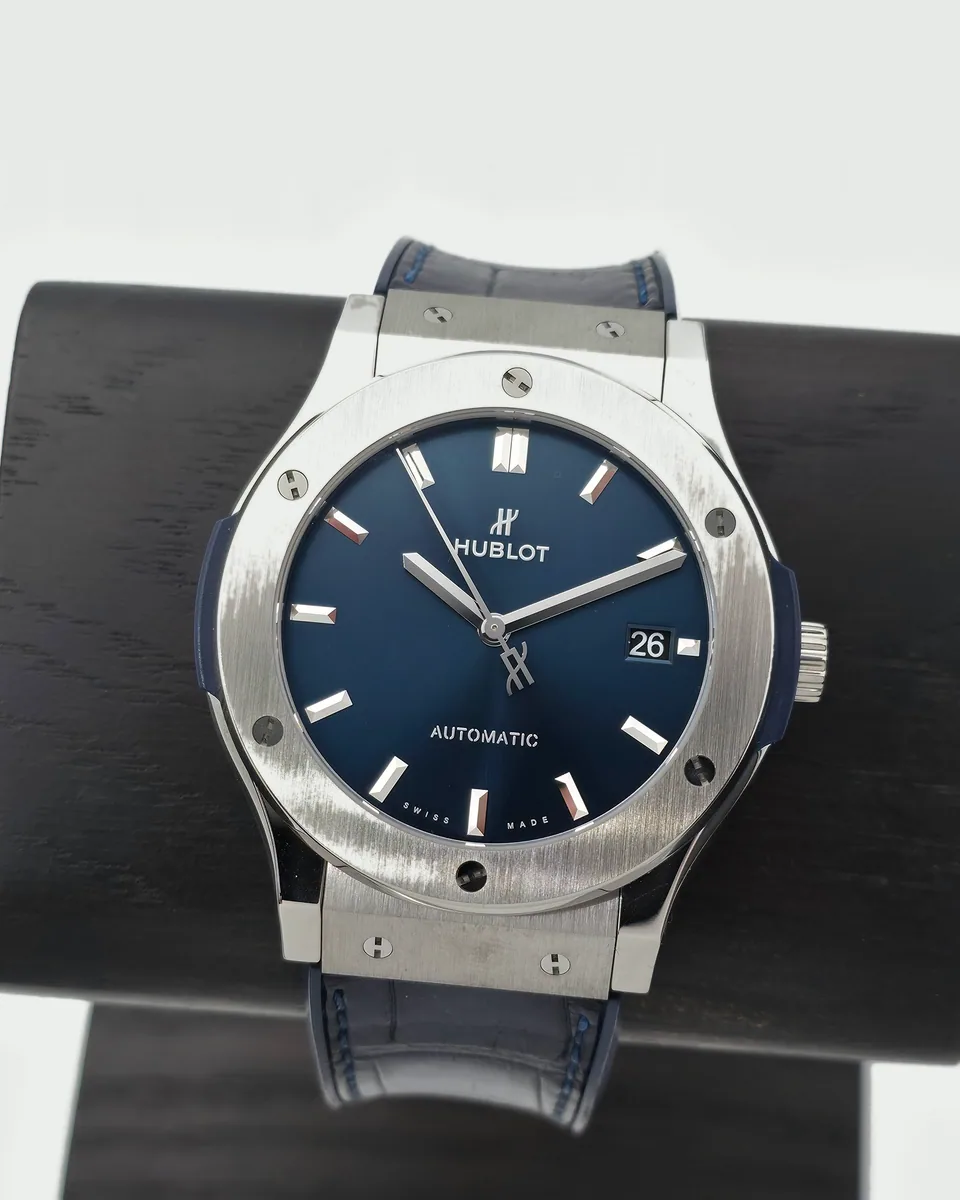 Hublot Classic Fusion Titanium Blue 45mm (01/2017, Huol. 06/2026)